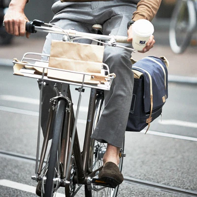 Porte-bagages avant vélo vintage noir à rebords Portland Basil - immagine 4