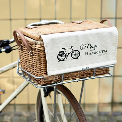 Porte-bagages avant vélo vintage noir à rebords Portland Basil - immagine 7