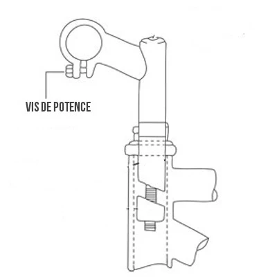 Vis pour serrage du cintre sur potence plongeur M8 x 20 Ergotec - immagine 3